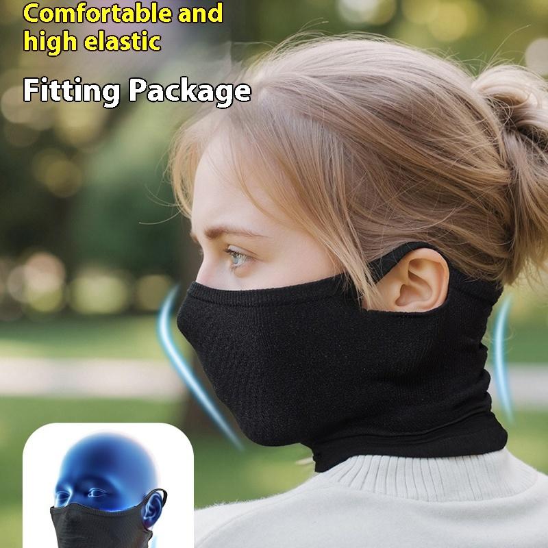 Neck Gaiter Fleece - Bandana Olahraga Musim Gugur/Dingin, Penutup Wajah