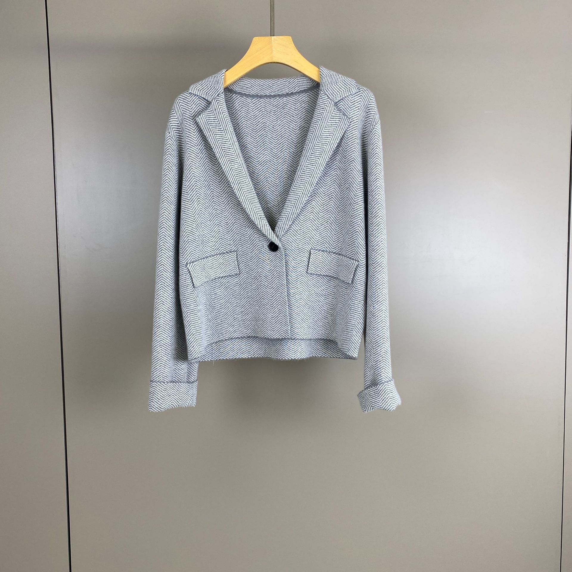 Blazer Kasmir Rajut Cardigan M - Wool Coat Peacoat ulasan dan harga